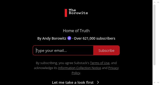 Screenshot of borowitzreport.com
