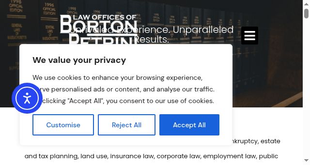 Screenshot of bortonpetrini.com