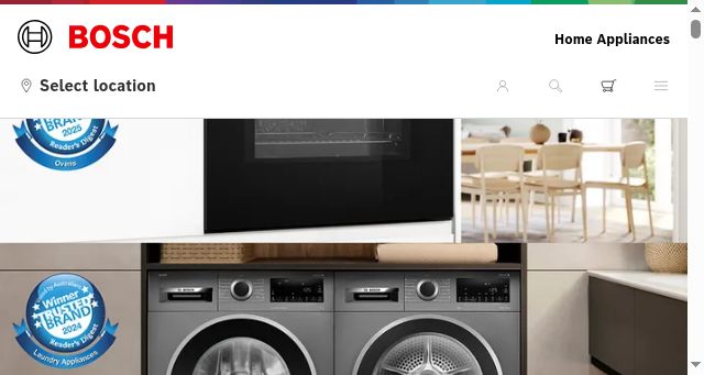 Screenshot of bosch-home.com.au