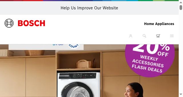 Screenshot of bosch-home.com.sg