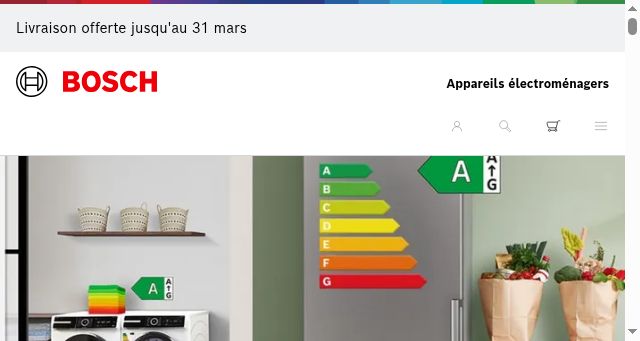 Screenshot of bosch-home.fr