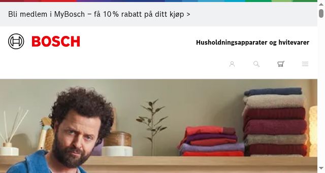 Screenshot of bosch-home.no