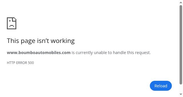 Screenshot of boumboautomobiles.com