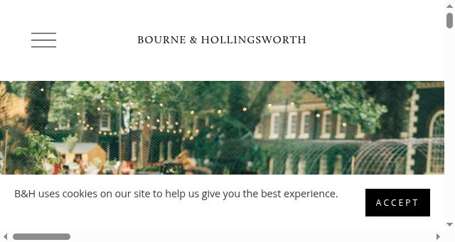 Screenshot of bourneandhollingsworth.com