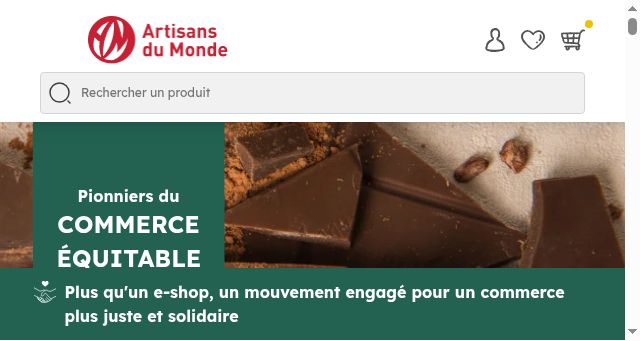 Screenshot of boutique-artisans-du-monde.com