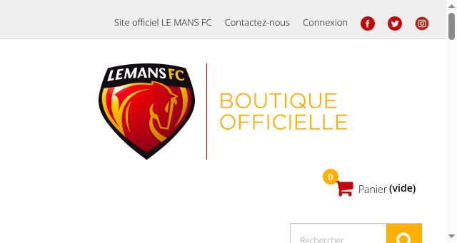 Screenshot of boutique-lemansfc.com