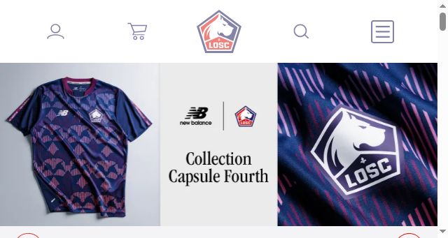 Screenshot of boutique-losc.fr