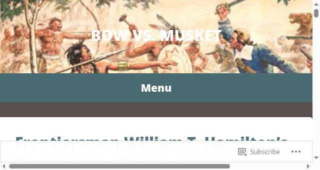 Screenshot of bowvsmusket.com