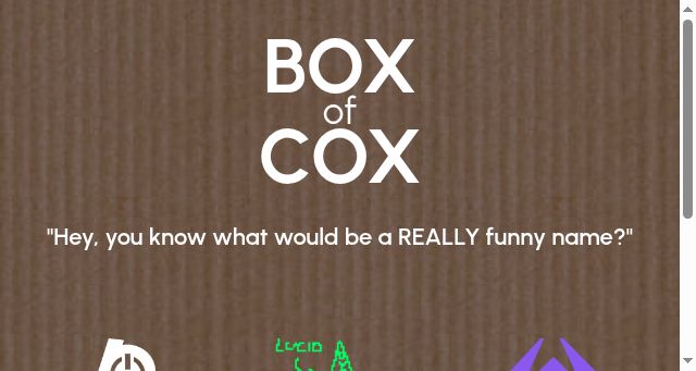Screenshot of boxofcox.org