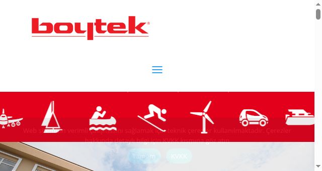 Screenshot of boytek.com.tr