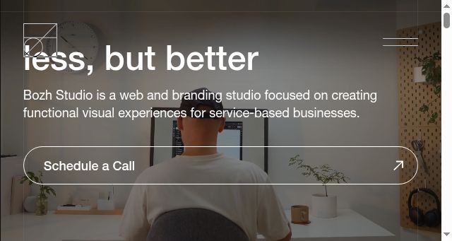 Screenshot of bozhstudio.com