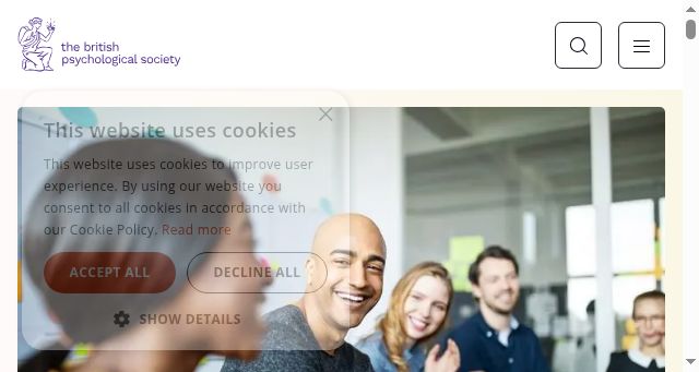 Screenshot of bps.org.uk