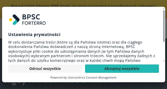 Screenshot of bpsc.com.pl