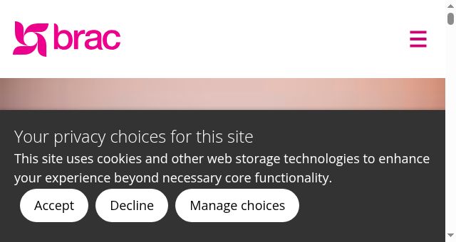 Screenshot of brac.net