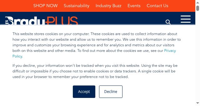 Screenshot of bradyplus.com