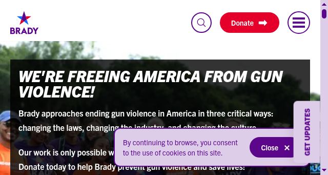 Screenshot of bradyunited.org