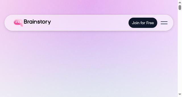 Screenshot of brainstory.ai