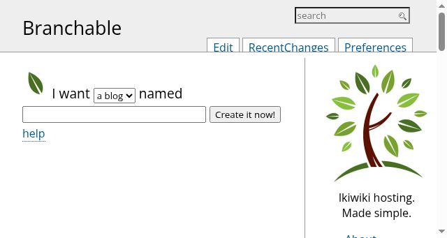 Screenshot of branchable.com