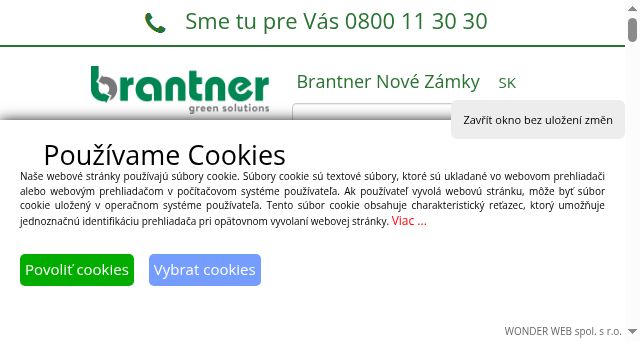 Screenshot of brantnernz.sk