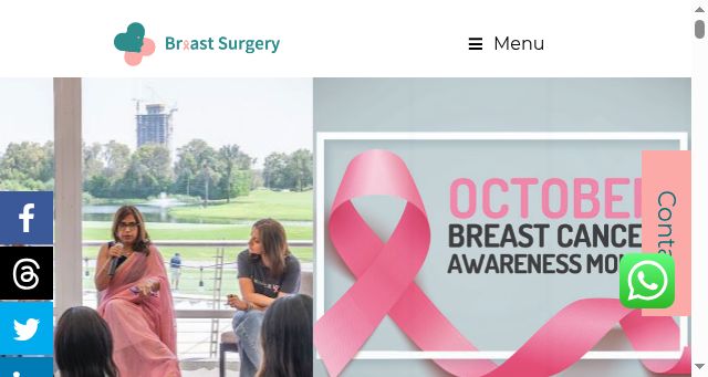 Screenshot of breastcanceruae.com