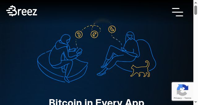 Screenshot of breez.technology