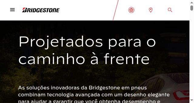 Screenshot of bridgestone.com.br