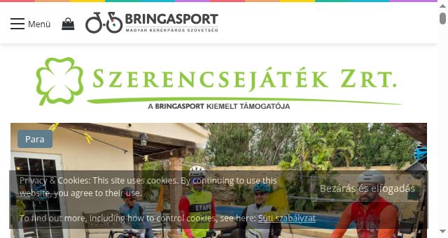 Screenshot of bringasport.hu