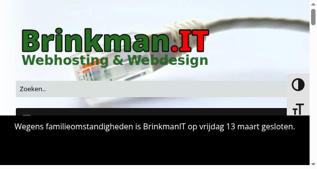 Screenshot of brinkhost.nl