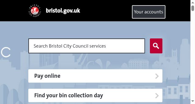 Screenshot of bristol.gov.uk