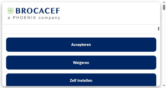 Screenshot of brocacef.nl