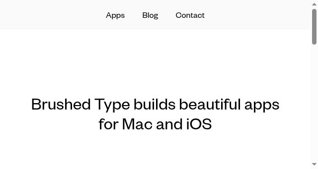 Screenshot of brushedtype.co