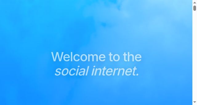 Screenshot of bsky.social