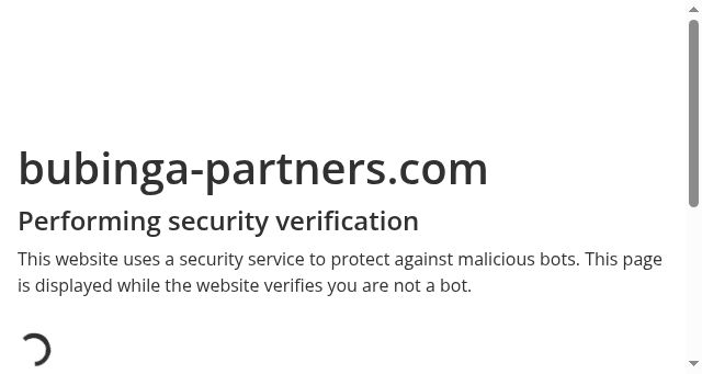 Screenshot of bubinga-partners.com