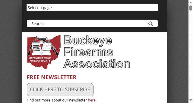 Screenshot of buckeyefirearms.org