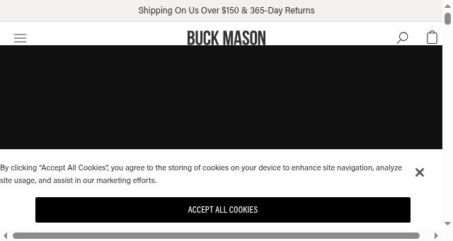 Screenshot of buckmason.com