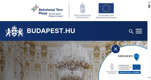 Screenshot of budapest.hu