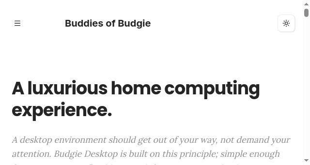 Screenshot of buddiesofbudgie.org
