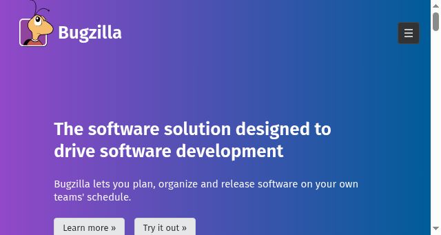 Screenshot of bugzilla.org