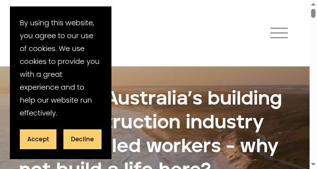 Screenshot of buildalife.wa.gov.au