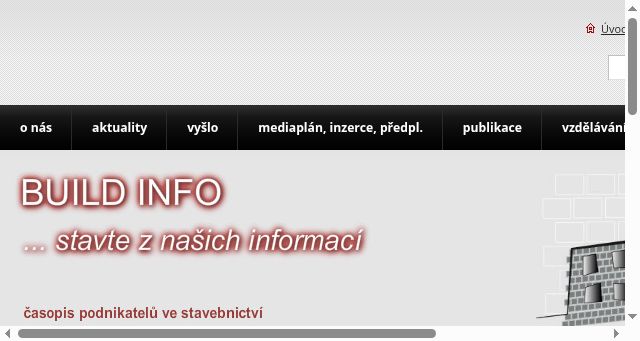 Screenshot of buildinfo.cz