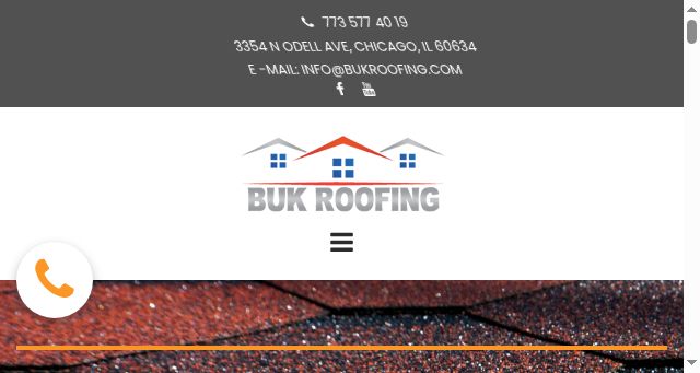 Screenshot of bukroofing.com
