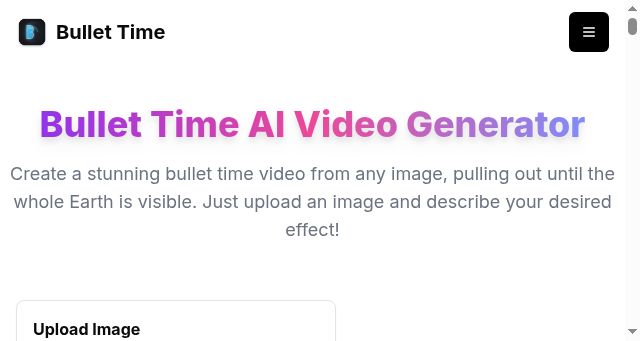 Screenshot of bullettime.online