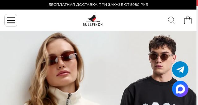 Screenshot of bullfinch.ru
