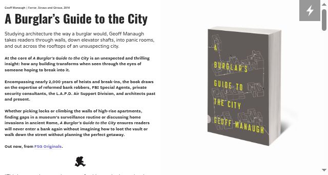 Screenshot of burglarsguide.com