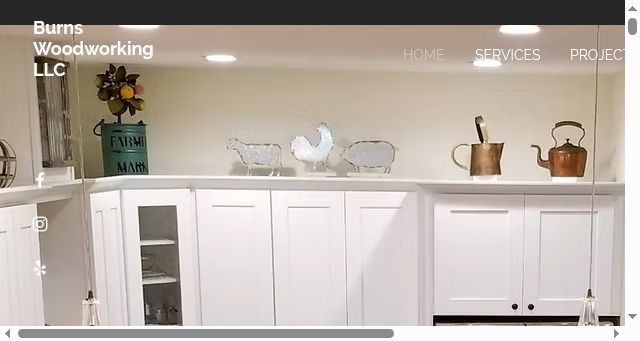 Screenshot of burnswoodworkingllc.com