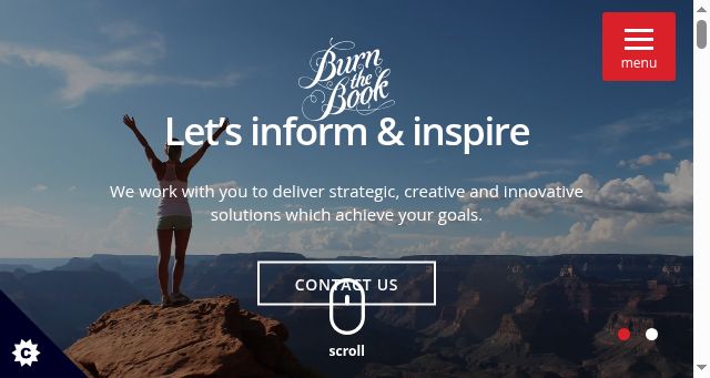 Screenshot of burnthebook.co.uk