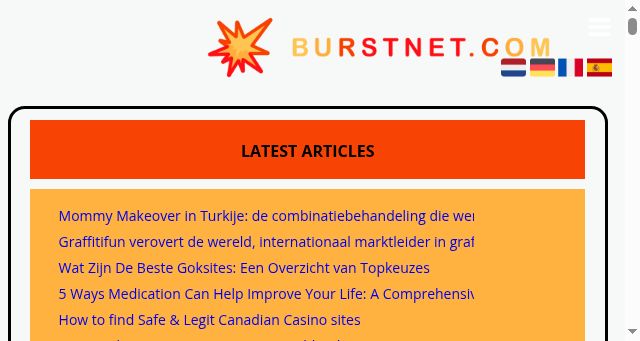 Screenshot of burstnet.com