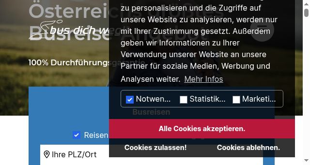 Screenshot of busdichweg.at