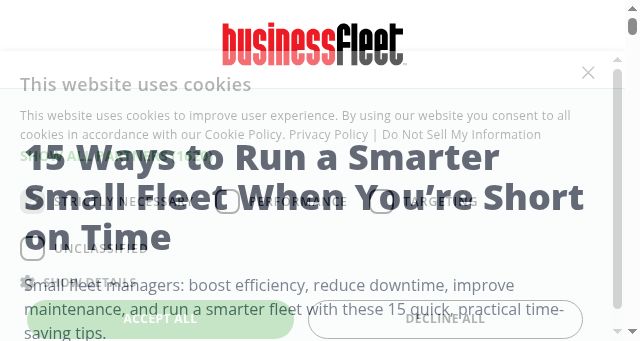 Screenshot of businessfleet.com