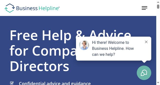 Screenshot of businesshelpline.uk